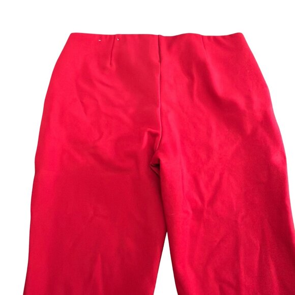 Chico's Pants Size 1 P M Petite Red Juliet Slim Trim Detail Ankle Pants Slimming - Picture 4 of 12